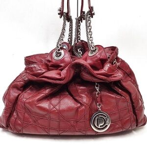 Luxurious Dior Red Quilted Handbag